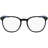 Nike Unisex Eyeglasses - Matt Black and Pacific Blue Square Frame | NIKE 7280 8 ,