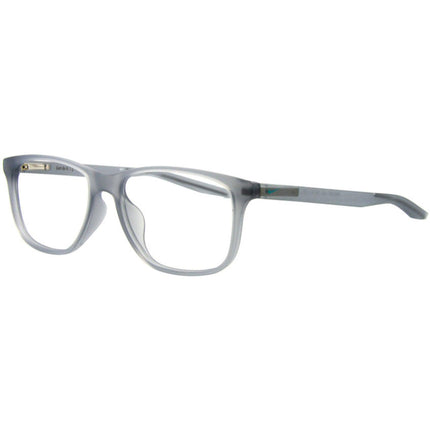 Nike Unisex Eyeglasses - Matt Cool Grey Plastic Square Frame Demo Lens | NIKE 5019 35 ,
