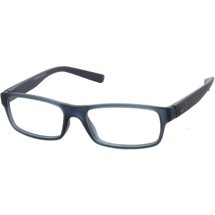 Nike Unisex Eyeglasses - Matt Midnight Navy Plastic Rectangular Frame | NIKE 5090 402 ,