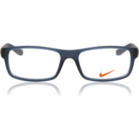 Nike Unisex Eyeglasses - Matt Midnight Navy Plastic Rectangular Frame | NIKE 5090 402 ,