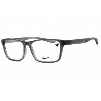 Nike Unisex Eyeglasses - Matte Dark Grey Plastic Rectangular Frame | NIKE 7304 034 ,