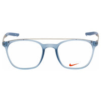 Nike Unisex Eyeglasses - Matte Ocean Fog Square Plastic Frame | Nike 7281 401 ,