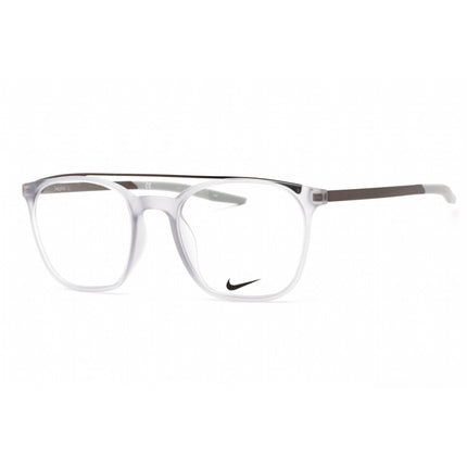 Nike Unisex Eyeglasses - Matte Wolf Grey Plastic Rectangular Frame | Nike 7281 032 ,