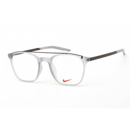 Nike Unisex Eyeglasses - Matte Wolf Grey Plastic Square Shape Frame | Nike 7281 032 ,