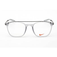 Nike Unisex Eyeglasses - Matte Wolf Grey Plastic Square Shape Frame | Nike 7281 032 ,