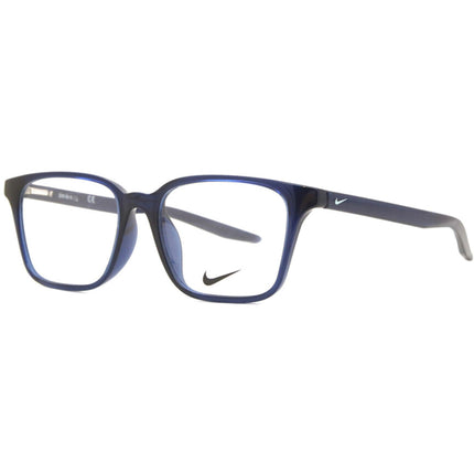 Nike Unisex Eyeglasses - Midnight Navy Plastic Square Frame Demo Lens | NIKE 5018 403 ,