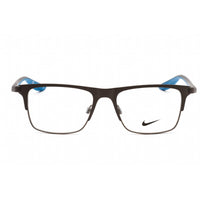 Nike Unisex Eyeglasses - Rectangular Brushed Gunmetal Metal Frame | NIKE 8150 070 ,
