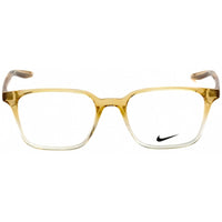 Nike Unisex Eyeglasses - Rectangular Club Gold Fade Plastic Frame | Nike 7126 703 ,