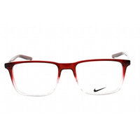 Nike Unisex Eyeglasses - Rectangular Dark Beetroot Fade Plastic Frame | NIKE 7130 609 ,