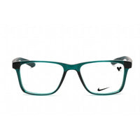 Nike Unisex Eyeglasses - Rectangular Dark Teal Green Plastic Frame | NIKE 7300 301 ,