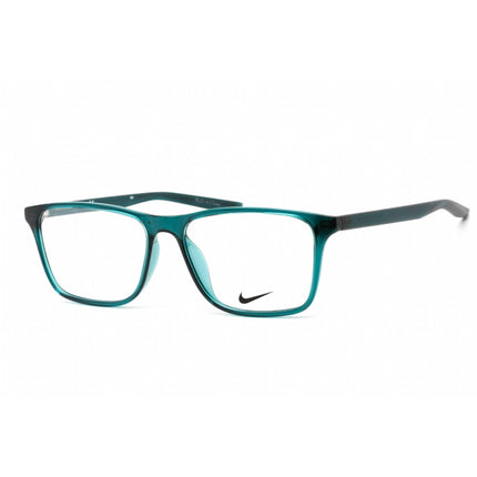 Nike Unisex Eyeglasses - Rectangular Midnight Turquoise Plastic Frame | Nike 7125 405 ,