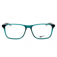 Nike Unisex Eyeglasses - Rectangular Midnight Turquoise Plastic Frame | Nike 7125 405 ,