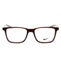 Nike Unisex Eyeglasses - Rectangular Shape Brown Basalt Plastic Frame | NIKE 7286 201 ,