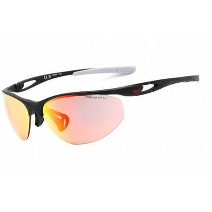Nike Unisex Sunglasses - Black Plastic Oval Shape Frame | NIKE AERIAL M DZ7354 011 ,