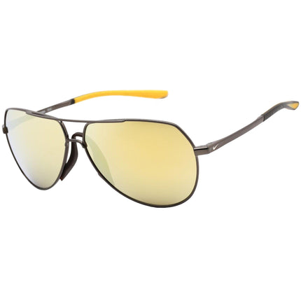 Nike Unisex Sunglasses - Dark Gunmetal and Amarillo | (NIKE OUTRIDER 20 CW1300 902) ,
