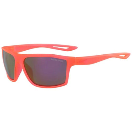 Nike Unisex Sunglasses - Gray Pink Flash Lens Acetate Rectangular Frame | (EV1062 566) ,