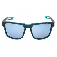 Nike Unisex Sunglasses - Grey Blue Mirrored Lens Rectangular | FLEET M EV0993 442 ,