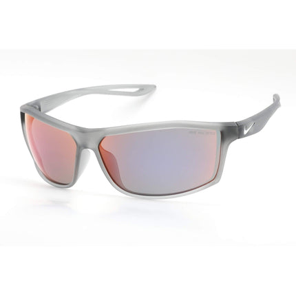 Nike Unisex Sunglasses - Matte Grey Wraparound Shaped Frame | INTERSECT M EV1060 016 ,