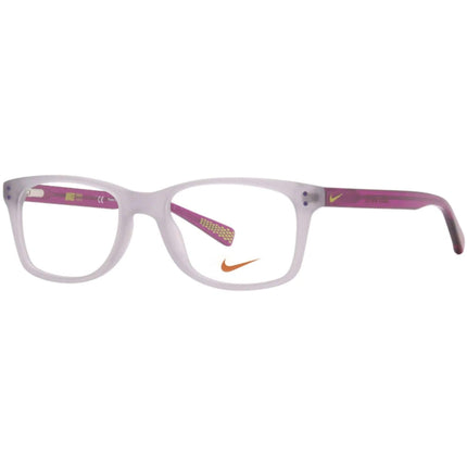 Nike Women's Eyeglasses - Hyper Violet Wolf Grey Plastic Full Rim Frame | NIKE 5538 51 ,