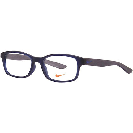 Nike Women's Eyeglasses - Matt Midnight Navy Rectangular Frame | NIKE 5005 400 ,