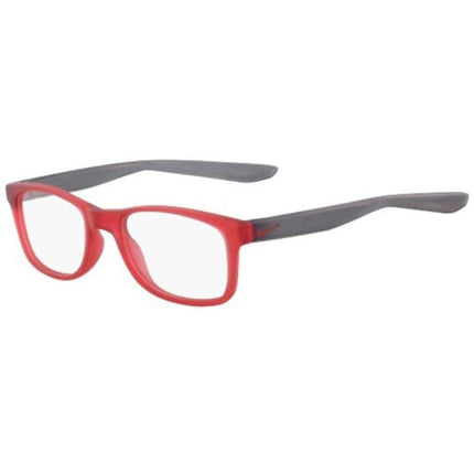 Nike Women's Eyeglasses - Matt University Red Plastic Square Frame | NIKE 5004 600 ,