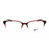 Nike Women's Eyeglasses - Rectangular Dark Beetroot Fade Plastic Frame | NIKE 7027 609 ,