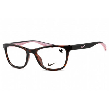 Nike Women's Eyeglasses - Tortoise/Matte Black Plastic Rectangular | NIKE 7047 239 ,