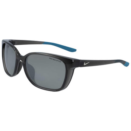 Nike Women's Sunglasses - Silver Flash Lens Tr90 Square Frame | SENTIMENT CT7886 060 ,