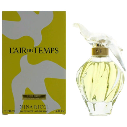 Nina Ricci Women's EDT Spray - L'air du Temps Refined, Floral Fragrance Notes, 3.4 oz ,