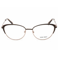 Nine West Women's Eyeglasses - Brown Cat Eye Metal Full Rim Frame | NW1104 200 ,