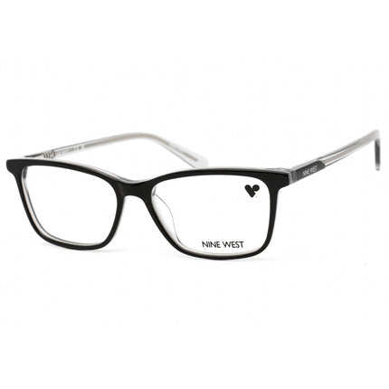 Nine West Women's Eyeglasses - Clear Demo Lens Black Rectangular Frame | NW5166 001 ,