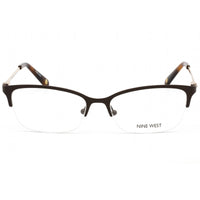 Nine West Women's Eyeglasses - Clear Demo Lens Brown Rectangular Frame | NW1090 210 ,
