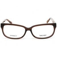 Nine West Women's Eyeglasses - Clear Demo Lens Brown Rectangular Frame | NW5198X 210 ,