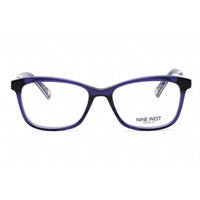 Nine West Women's Eyeglasses - Crystal Navy Plastic Rectangular Frame | NW5184 415 ,