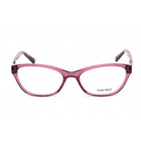 Nine West Women's Eyeglasses - Crystal Plum Acetate Cat Eye Shape Frame | NW5203 505 ,