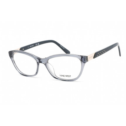 Nine West Women's Eyeglasses - Crystal Slate Blue Acetate Cat Eye Frame | NW5203 408 ,