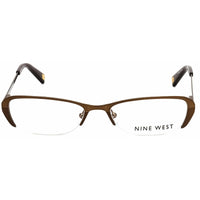 Nine West Women's Eyeglasses - Duo Brown Rectangular Metal Frame | NW1019 212 ,