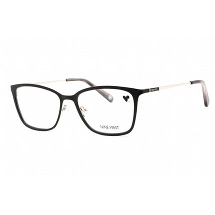 Nine West Women's Eyeglasses - Full Rim Black Metal Rectangular Frame | NW1085 001 ,