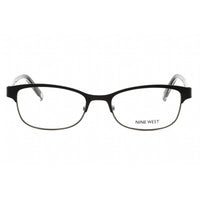 Nine West Women's Eyeglasses - Full Rim Black Metal Rectangular Frame | NW1094 001 ,