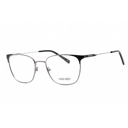 Nine West Women's Eyeglasses - Full Rim Black Metal Rectangular Frame | NW1096 001 ,