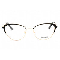 Nine West Women's Eyeglasses - Full Rim Black/Gold Metal Cat Eye Frame | NW1104 001 ,