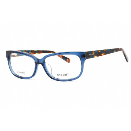 Nine West Women's Eyeglasses - Full Rim Blue Plastic Rectangular Frame | NW5198X 400 ,