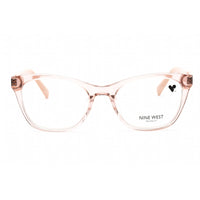 Nine West Women's Eyeglasses - Full Rim Crystal Blush Plastic Cat Eye | NW5204 277 ,