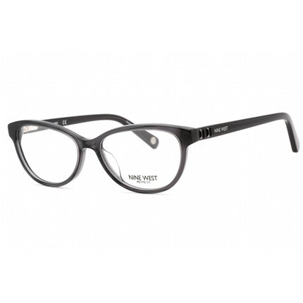 Nine West Women's Eyeglasses - Full Rim Crystal Grey Plastic Oval Frame | NW5183 014 ,