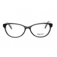 Nine West Women's Eyeglasses - Full Rim Crystal Grey Plastic Oval Frame | NW5183 014 ,