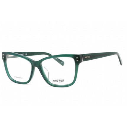 Nine West Women's Eyeglasses - Full Rim Emerald Plastic Cat Eye Frame | NW5197X 340 ,