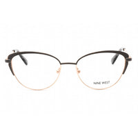 Nine West Women's Eyeglasses - Full Rim Grey/Rose Gold Metal Cat Eye | NW1104 014 ,