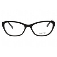 Nine West Women's Eyeglasses - Full Rim Solid Black Acetate Rectangular | NW5203 001 ,
