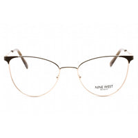 Nine West Women's Eyeglasses - Full Rim Taupe Metal Rectangular Frame | NW1095 272 ,