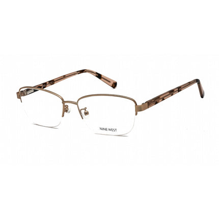 Nine West Women's Eyeglasses - Half Rim Rose Gold Metal Rectangular | NW1097X 770 ,